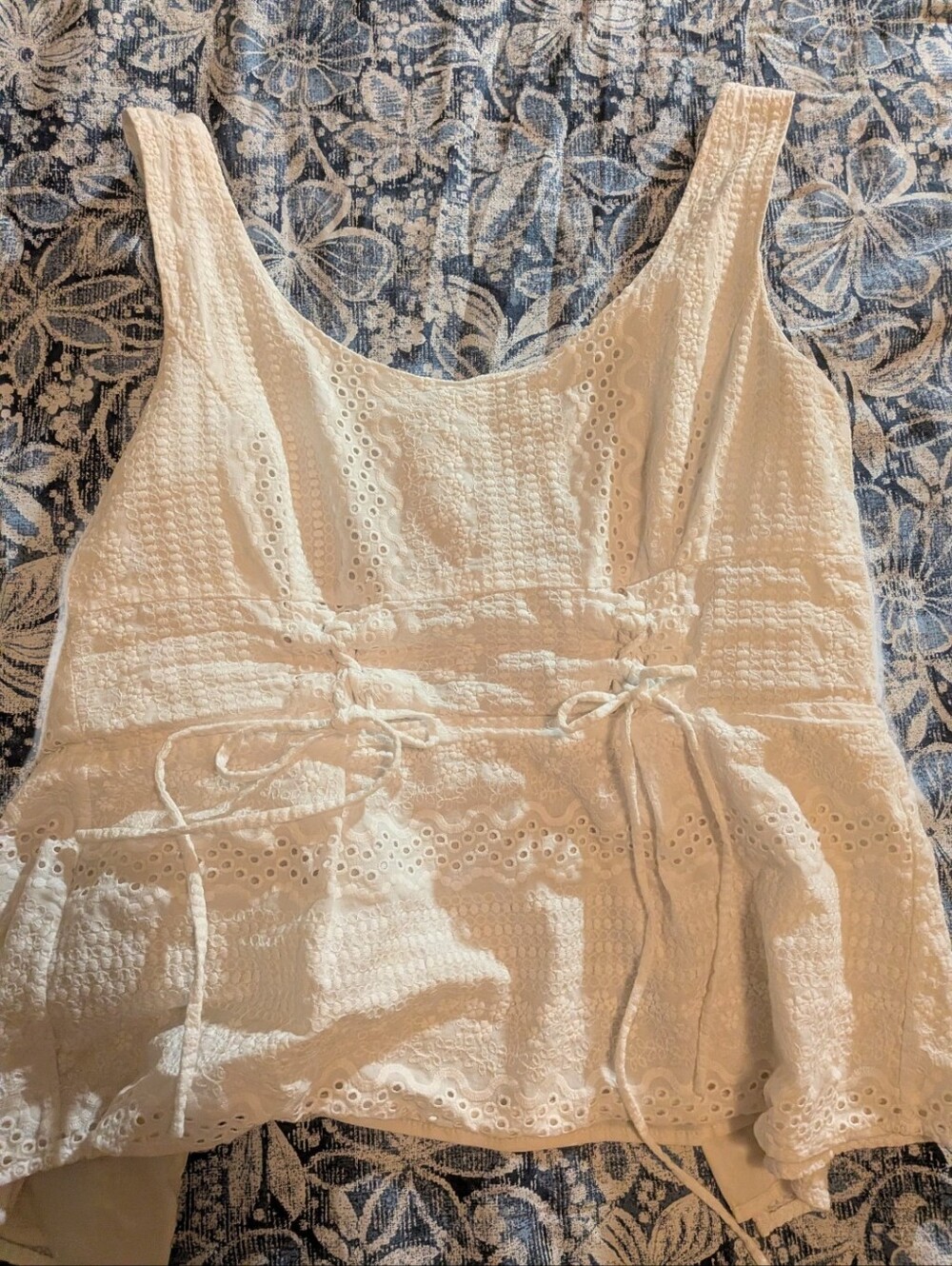 BCBGMaxazria Vintage Corset Peplum Top